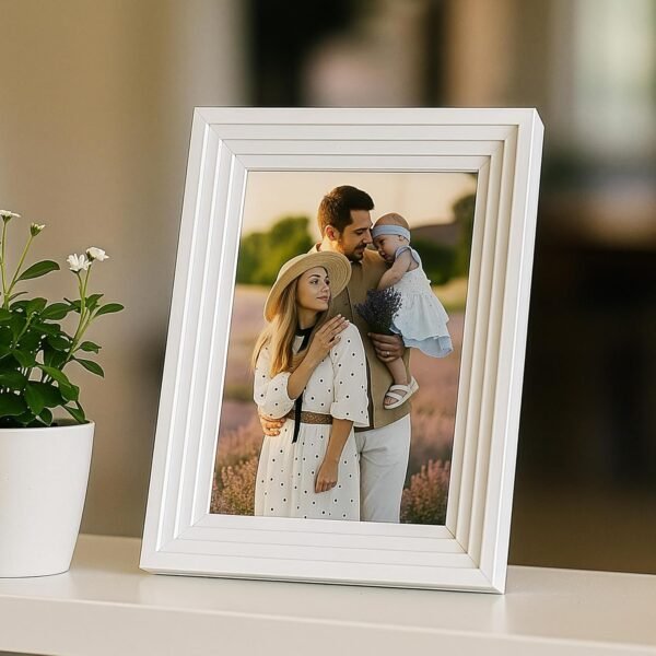 Premium 3D Table Top Photo Frame | 5x7 Inch Designer Picture Frame for Home & Office