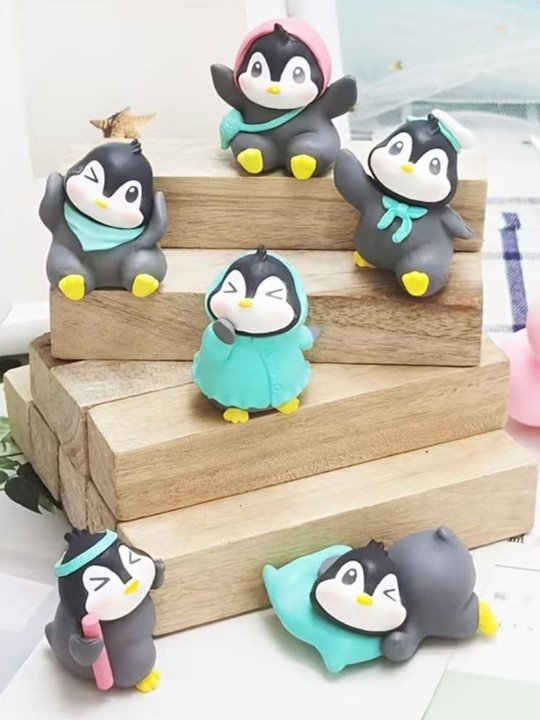 Mini Penguin Figurines (Set of 6)