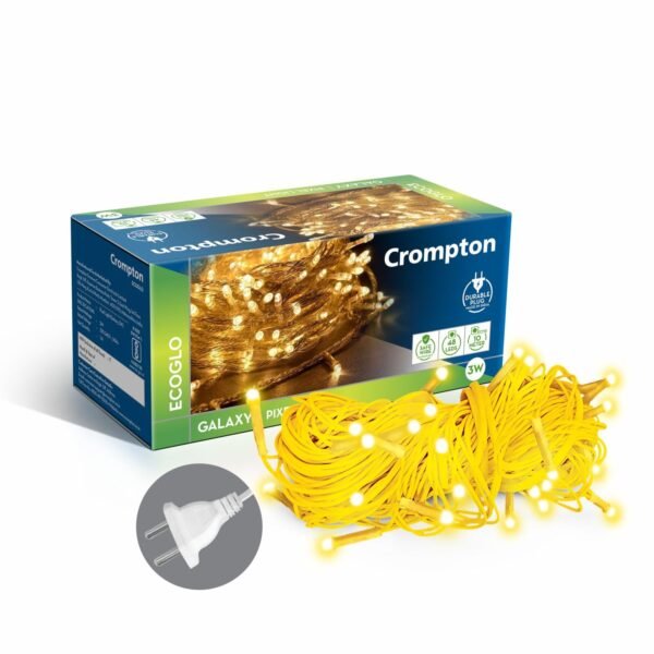 Crompton Galaxy Pixel LED Fairy String Lights 10M Warm White Galaxy Pixel LED Fairy String Lights 10 Meter (48 LEDs, Warm White)