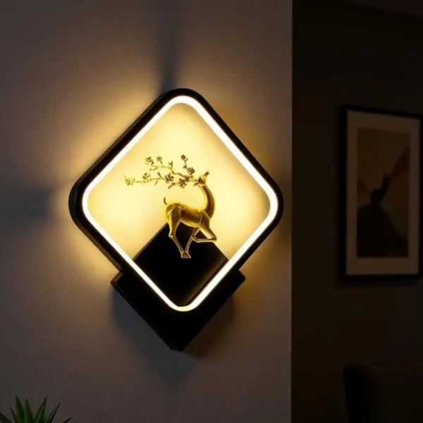 GLINTAC Modern LED Deer Wall Light Decorative Acrylic Wall Lamp Modern LED Deer Wall Light – Decorative Acrylic Wall Lamp