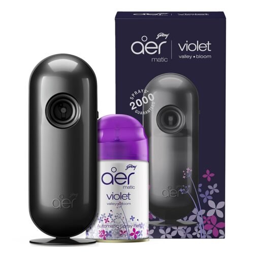 Automatic Room Freshener Kit – Violet Valley Bloom (Machine + 1 Refill, 210 ml)