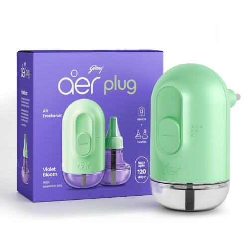 Electric Air Freshener Kit – Machine + 2 Refills (Violet Bloom)
