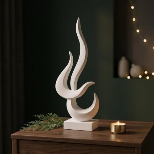 Fire Shape Resin Sculpture
