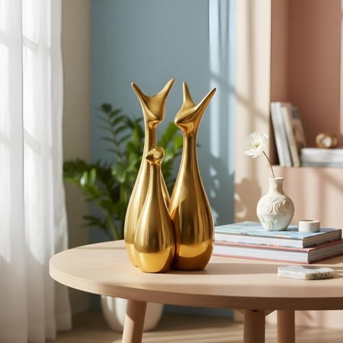 Lucky Deer Statue (Set of 3)