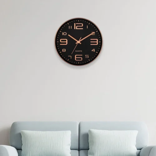 Modern Analog Wall Clock – 12 Inch Decorative Quartz Clock