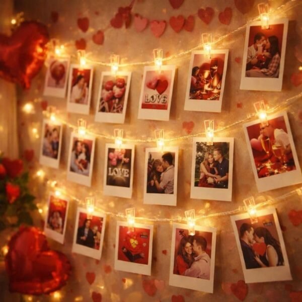 Photo Clip Fairy String Lights (14 LED, 3 Meter, Warm White)