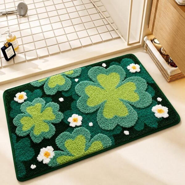 Roseate Birch Super Soft Microfiber Bath Mat Birch Super Soft Microfiber Bath Mat | 2000 GSM | Super Absorbent | Anti-Skid | Machine Washable | Birch Floral | 40 × 60 cm