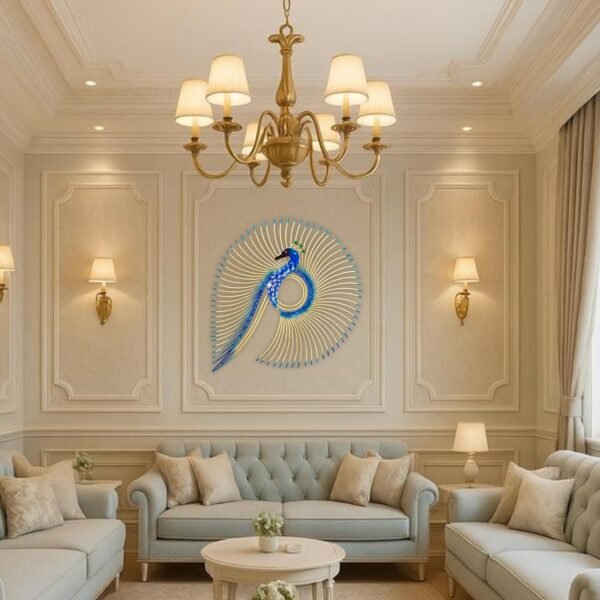 SNS DECOR Metal Peacock Wall Art Alluring Metal Peacock Wall Art Decoration