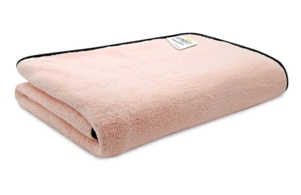 SOFTSPUN 500 GSM Microfiber Bath Towel Light Pink Ultra Soft & Quick Dry Microfiber Bath Towel | 500 GSM | Ultra Absorbent | Super Soft | Quick Dry | 60 × 120 cm | Light Pink