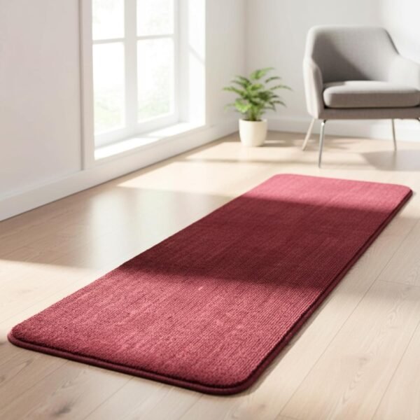 Saral Home Microfiber Runner Mat 43x120 cm Anti-Skid Washable Microfiber Runner Mat 43x120 cm | Anti-Skid Washable Floor Runner | Maroon