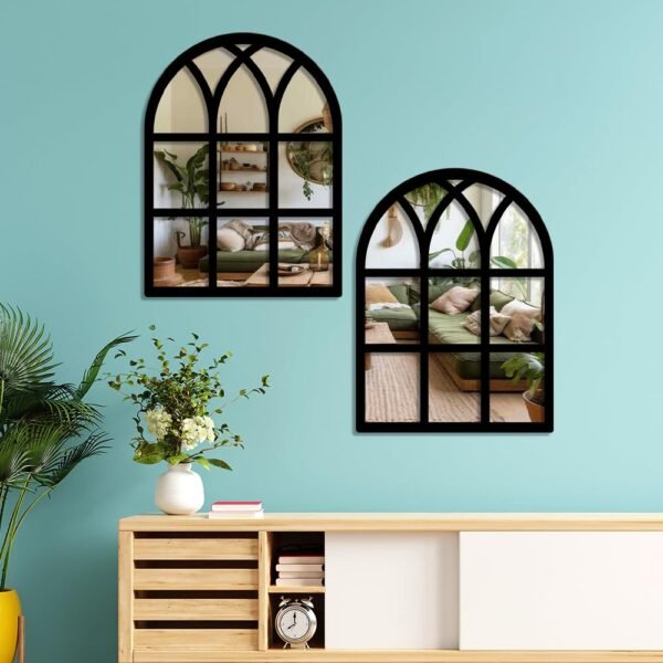 Gothic Arch Jharokha Wall Mirror (Set of 2)