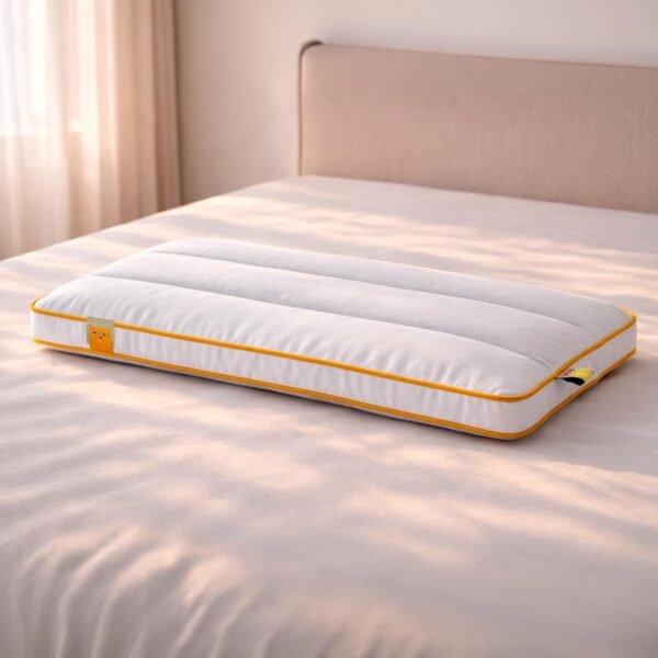 SleepyCat Slim Pillow with Luxe Modal Fabric Slim Pillow for Sleeping with Luxe Modal Fabric (White, Standard, Pack of 1)