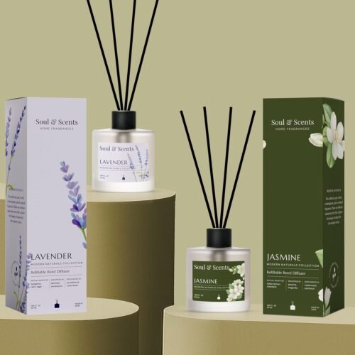 Reed Diffuser Set – Lavender & Jasmine (100 ml Each, Pack of 2)