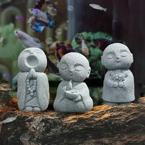 Japanese Monk Statue (Set of 3)