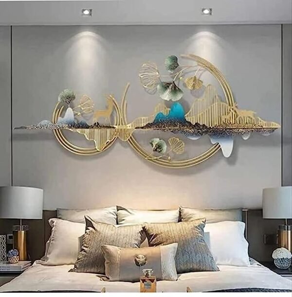 ULTRA SHINE Mountain Deer Metal Wall Art Metal Wall Art Mountain with Deer