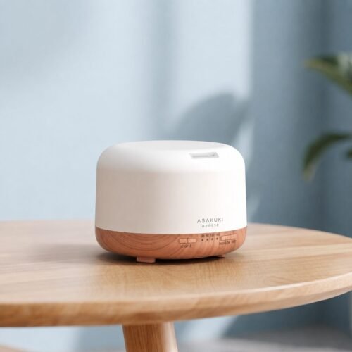 500ml Ultrasonic Essential Oil Diffuser with 7 LED Lights & Auto Shut-Off