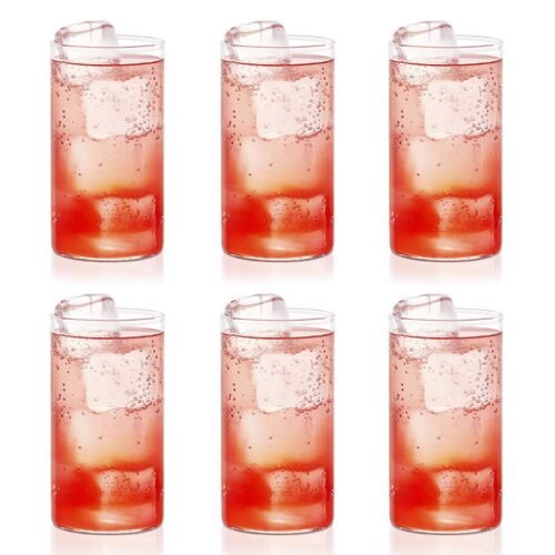 Borosil Vision Borosilicate Glass Tumblers (350 ml, Set of 6) Vision Borosilicate Glass Tumblers (350 ml, Set of 6) | Transparent Drinking Glasses | Microwave, Oven, Freezer & Dishwasher Safe | Heat & Thermal Shock Resistant